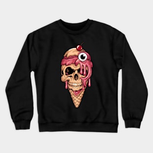 Horror Ice Cream Cone Crewneck Sweatshirt